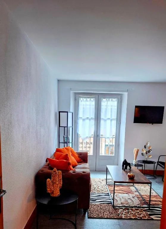 Salon avec balcon — Appartement 14, Résidence Conseil, Saint-Gervais-les-Bains